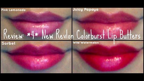 Review Revlon Colorburst Lip Butters Spring Swatches Dupes