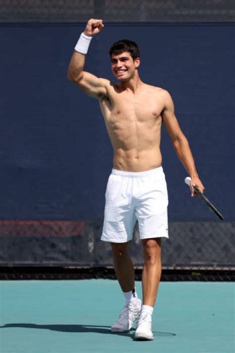 Carlos Alcaraz Tennis Training Practice Jugadores De Tenis