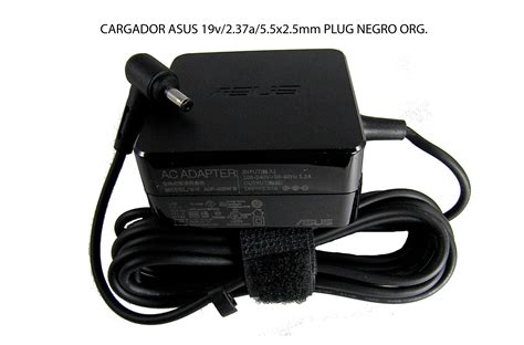 CARGADOR ASUS 19v 2 37a 5 5x2 5mm PLUG NEGRO