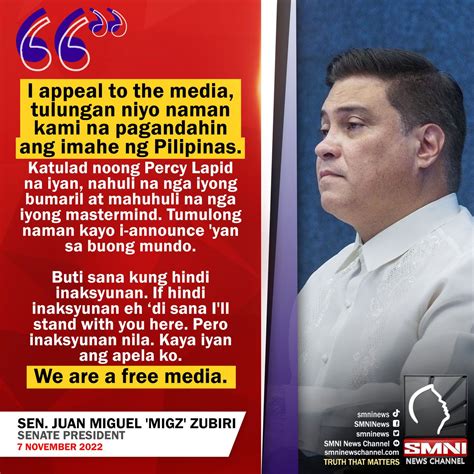 Smni News On Twitter Zubiri Tulungan Niyo Naman Kami Na Pagandahin Ang Imahe Ng Pilipinas