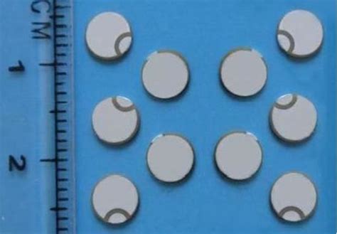 Piezo Ceramic Disc 6x07mm R 3 Mhz Smd063t07r111 Steminc