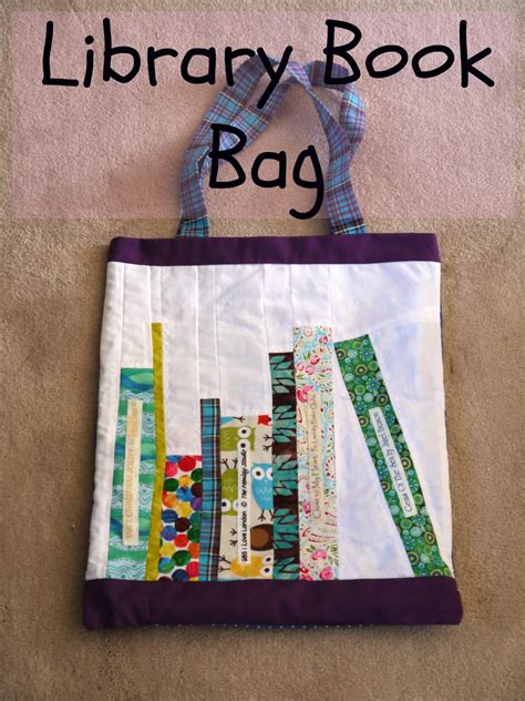 herons crafts library book bag