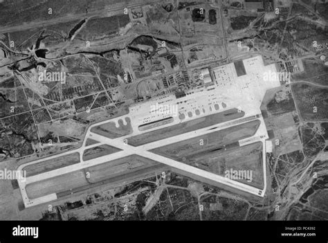 Aerial View Of The Naval Air Station Miramar Circa In 1956 Stock Photo