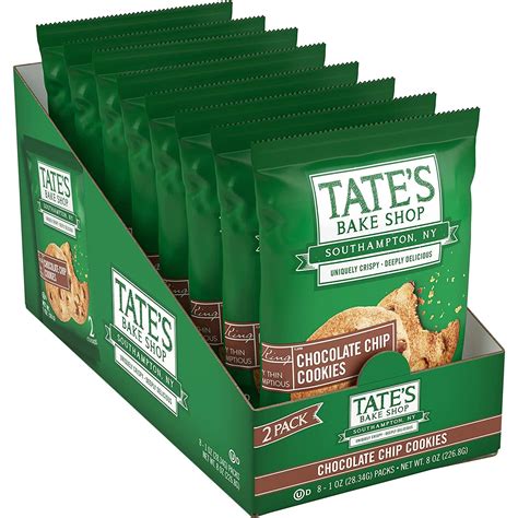 Tates Bake Shop Chocolate Chip Cookies 2 Boxes 32 Cookies