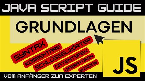 Javascript Grundlagen Syntax Elemente Window Objekt Javascript