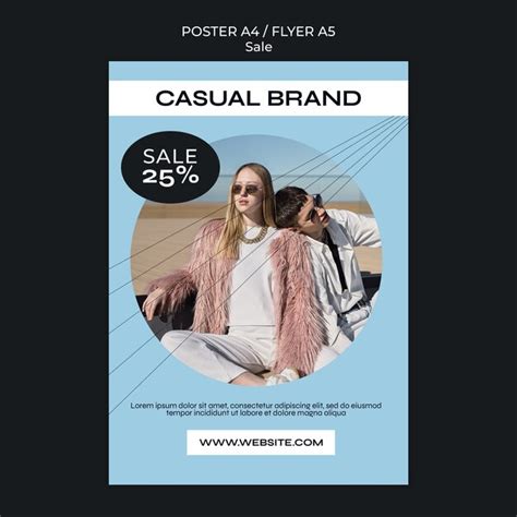 Plantilla De P Ster Vertical De Venta De Moda Archivo Psd Gratis