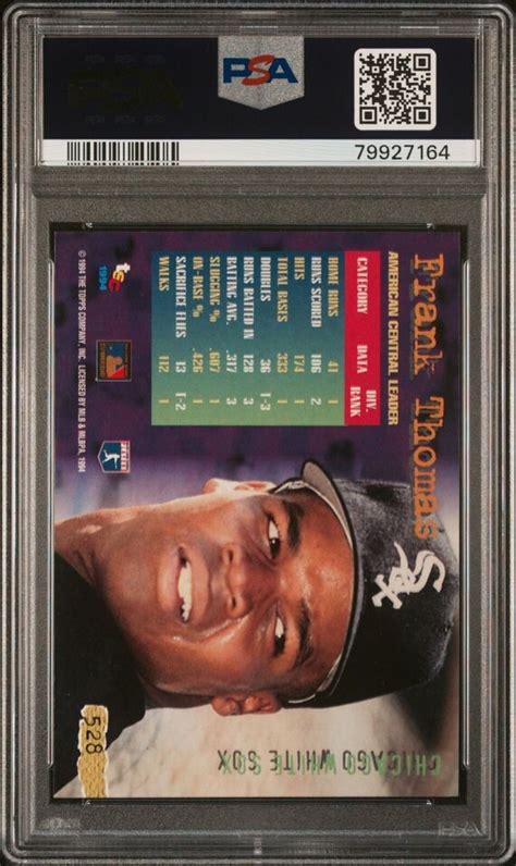 Frank Thomas Stadium Club Psa Ebay