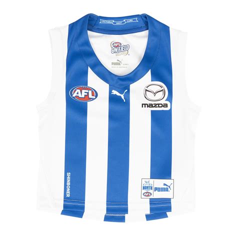 North Melbourne Kangaroos 2022 Puma Afl Home Guernsey Toddlers Sizes 3