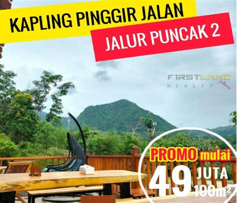 Dijual Tanah Kavling Villa Di Pinggir Jalan Puncak Jonggol Bogor