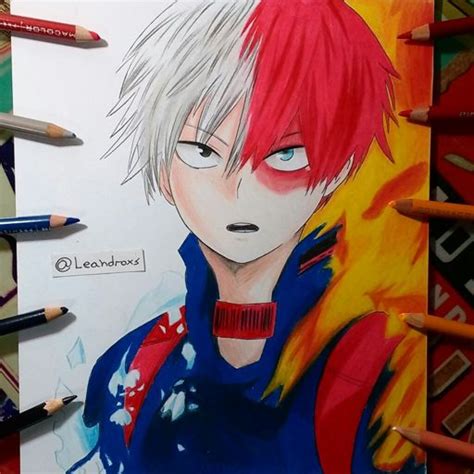 Dibujando A Todoroki Video Y Proceso Arte Anime Amino Amino