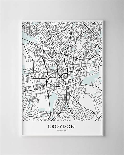 Croydon, London Map Print - Chelsea Chelsea