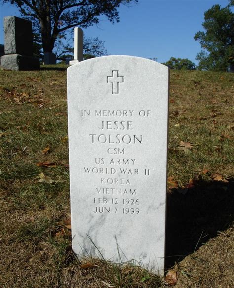 Jesse Tolson Find A Grave Memorial