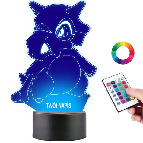 Lampka Na Biurko Statuetka Led Anime Pokemon Cubone Grawer Prezent