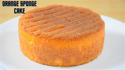 Orange Sponge Cake Orange Cake Sponge Cake Recipe Manjaris Recipe