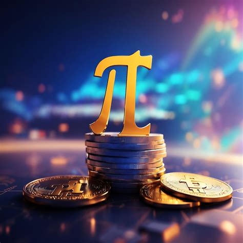 Premium Photo Pi Network Coin 3d Golden Render Crypto Currency And
