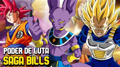 PODER DE LUTA DRAGON BALL SUPER SAGA BILLS YouTube