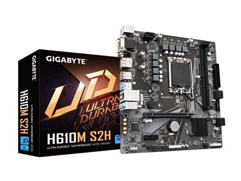 Gigabyte H610m S2h H610 Intel Lga 1700 Micro Atx Motherboard With Ddr5