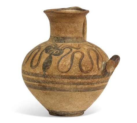 A Mycenean Pottery Hydria Late Helladic Iii Circa 14th Century Bc