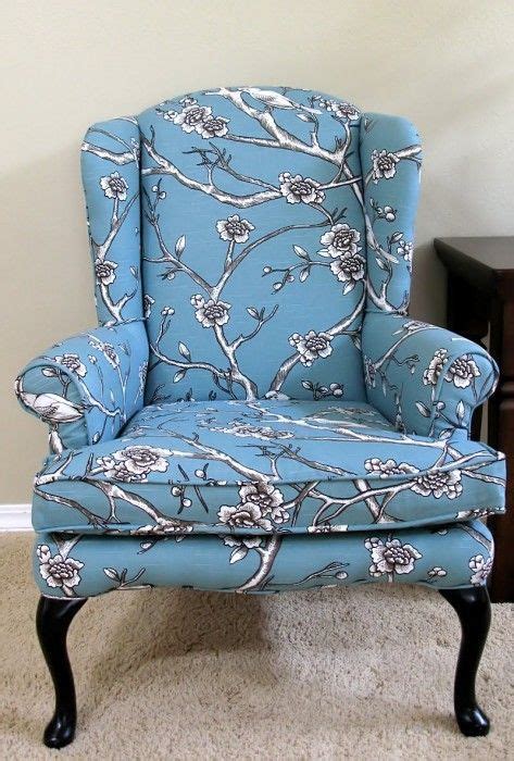 Diy Reupholstering A Wing Back Chair Website Includes Detailed