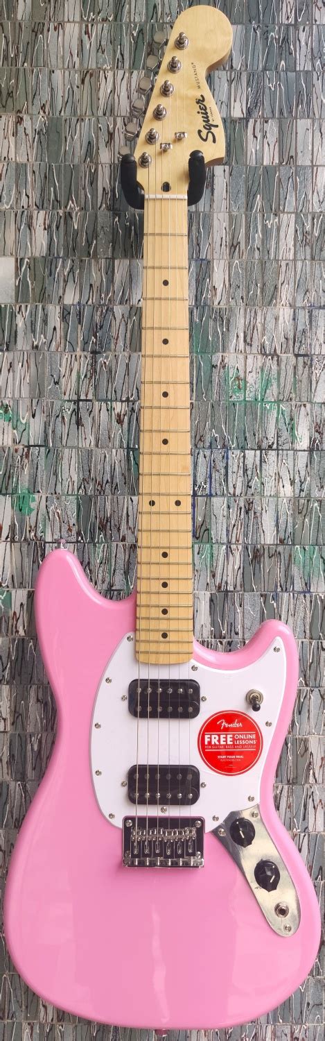 Squier Sonic Mustang Hh Maple Fingerboard Flash Pink Uk