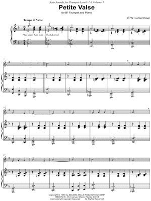 Petite Valse Sheet Music Arrangement Available Instantly Musicnotes