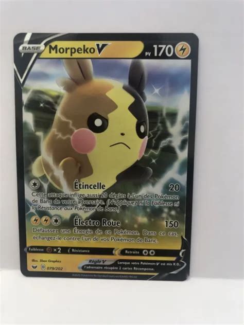 Carte Pokemon Morpeko V Epee Bouclier Vf Neuve Eur