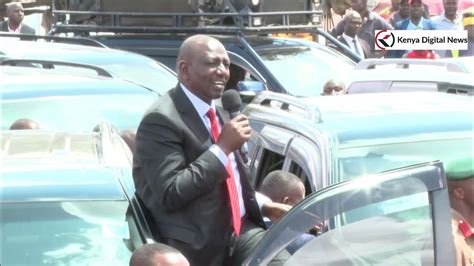 President Ruto Addresses Mavoko Residents As Raila Holds His Kamukunji