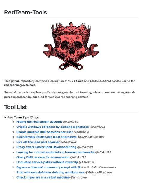Red Team Tools | PDF