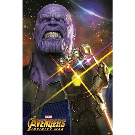 Poster Thanos Vengadores Infinity War 915 X 61 Cms Kurogami