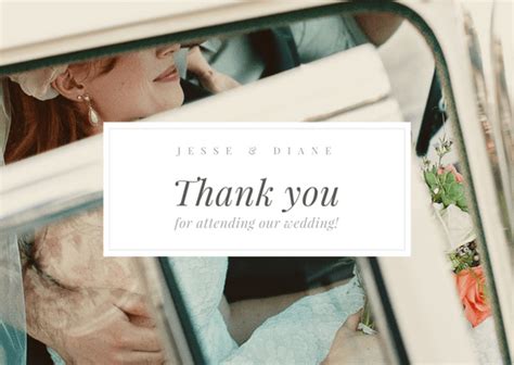 Design Your Own Wedding Thank You Cards Canva