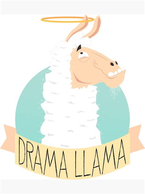 "Drama llama" Sticker by forjartstudios | Redbubble