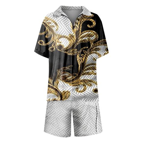 Tmgone Mens Short Sets Outfits 2 Piece Summer Tracksuit Short Sleeve