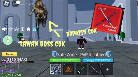 Roblox Mantap Aku Mendapatkan Pedang Cursed Dual Katana Roblox