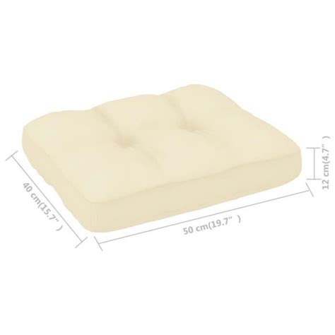 Dilwe Coussin De Canap Palette Cr Me X X Cm Cdiscount Maison