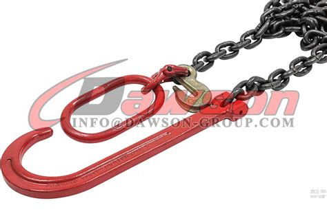 3 8 X6 G80 15 Long Shank J Hook Tow Chain Recovery With Eye Cradle