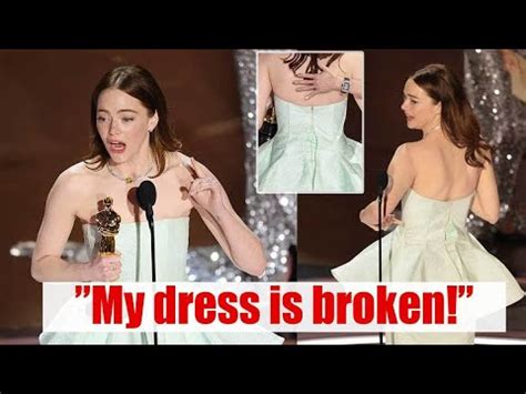 Emma Stone S Oscar Wardrobe Malfunction What Really Happened On Stage