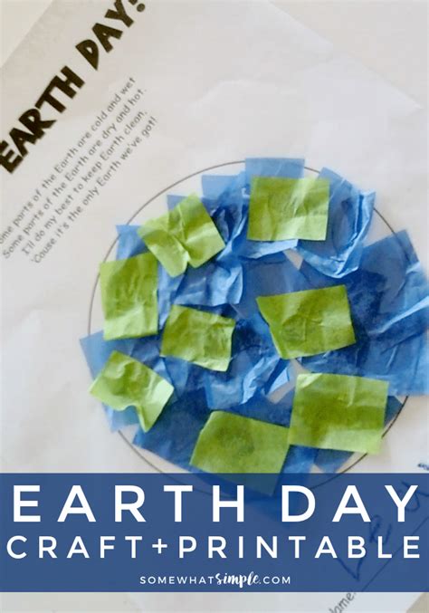 Earth Day Crafts - Printable Project and Poem - Somewhat Simple