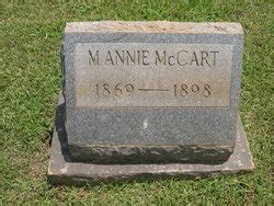 Mary Annie Conner Mccart M Morial Find A Grave