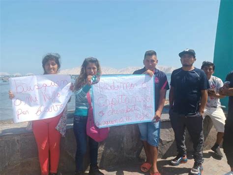 Chimbote Familiares piden apoyo para buscar a joven pescador Capitanía