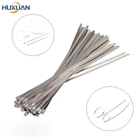 Pcs Stainless Steel Metal Cable Ties Mm Multifunctional Zip