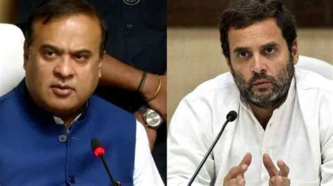 Himanta Biswa Sarma Vs Rahul Gandhi Assam Cm To File Defamation Case