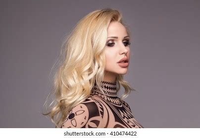 Sexy Photo Blonde Girl Perfect Slim Stock Photo Edit Now