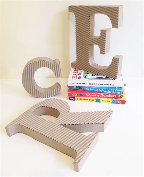 Large D Cardboard Letters