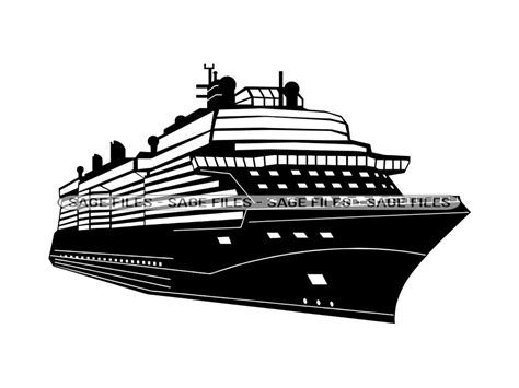 Cruise Ship 2 Svg Cruise Ship Svg Cruise Ship Clipart Cruise Ship Files For Cricut Cruise