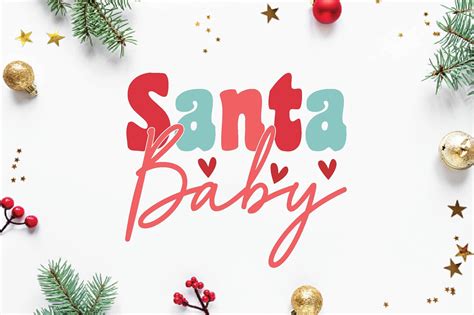 Santa Baby Christmas Retro Svg Graphic By Trendy Craftsvg · Creative