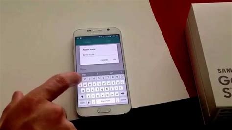 Samsung Galaxy S6 How To Turn Alarm Onoff Youtube