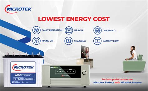 Microtek Energy Saver 1825 Pure Sine Wave 1600VA 24V Inverter Support