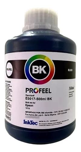 Tinta Ep Corante Inktec Profeel Black Preto E0017 500ml