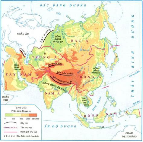 Đặc điểm vị trí địa lý của Châu Á Tìm hiểu Châu á