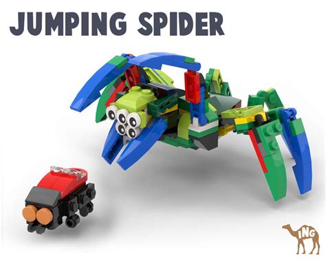 LEGO MOC Jumping Spider by cameling | Rebrickable - Build with LEGO